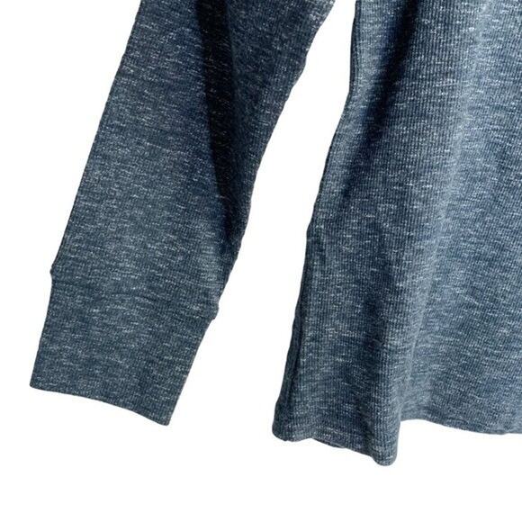 Levi's Men's Thermal Long Sleeve 5 Button Classic Fit Henley Blue Gray Shirt Med - Picture 3 of 7